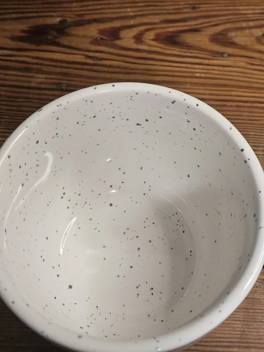 Rae Dunn White Speckled 'ICE CREAM' Ceramic Bowl
